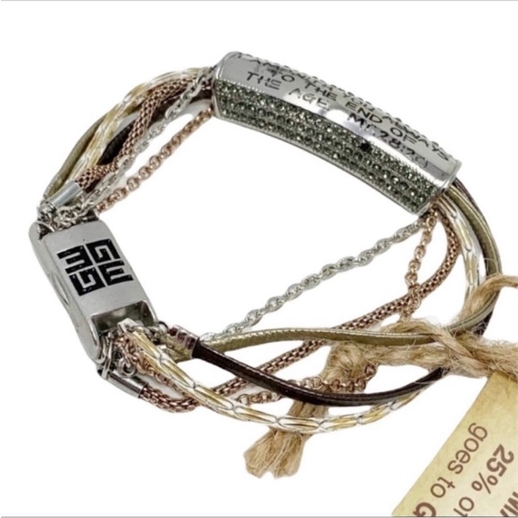 GOOD WORK(s) MAKE A DIFFERENCE Matthew 28:20 bracelet NEW - Picture 3 of 6